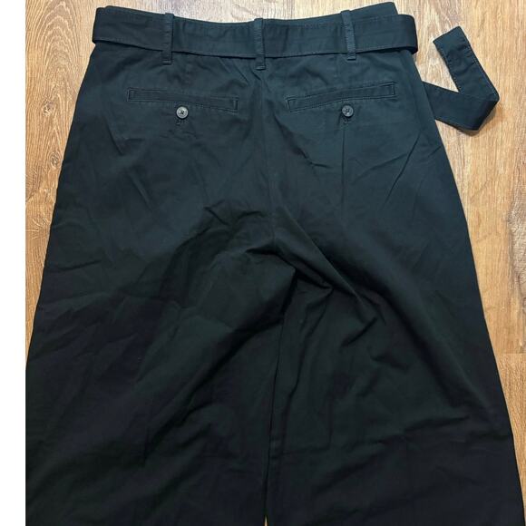 NWOT Everlane The Pleated Wide-Leg Chino In Black Size 2 - Picture 8 of 8